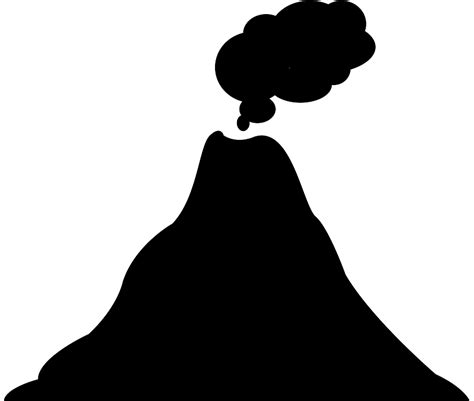 volcano silhouette|volcano silhouette vector.